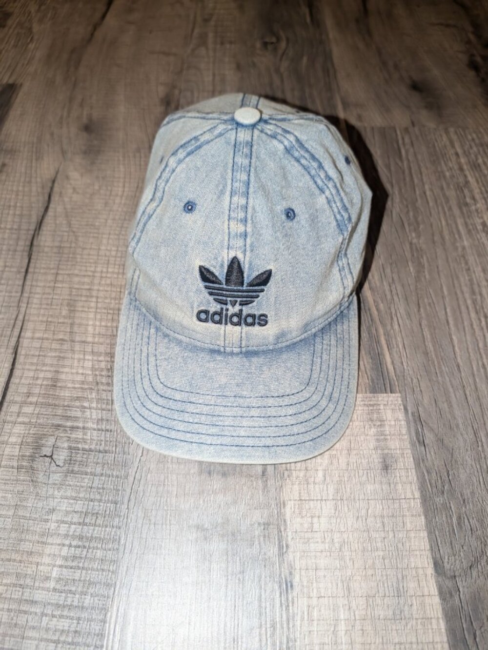 Acid Wash Jean Adidas Hat